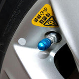 Maxbell 8 Pieces Red Blue Aluminum Bullet Tire Valve Stem Air Port Cover Cap - Aladdin Shoppers