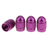Maxbell 2x4x Aluminum  Style Rim Valve/Wheel Air Port Cover Stems Cap Purple