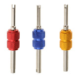 Maxbell 2xDual Head Car Truck Tire Valve Stem Core Remover Repair Wrench Tool - Gold