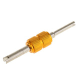 Maxbell 2xDual Head Car Truck Tire Valve Stem Core Remover Repair Wrench Tool - Gold