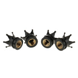 Maxbell Maxbell 4x Black Crown Car Tire Air Stem Valve Caps Wheel Airtight Screw Cover Dust