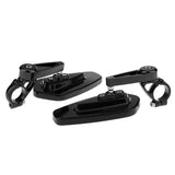 Maxbell Maxbell Universal CNC Motorcycle 22mm Handle bar End Rearview Side Mirrors - Black