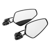 Maxbell Maxbell Universal CNC Motorcycle 22mm Handle bar End Rearview Side Mirrors - Black