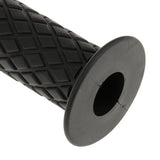 Maxbell Maxbell 2pcs Vintage Rubber Motorcycle Handlebars Grips 7/8 22mm Universal Black