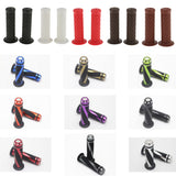 Maxbell Maxbell 2pcs Vintage Rubber Motorcycle Handlebars Grips 7/8 22mm Universal Black