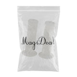 Maxbell Maxbell 2pcs Vintage Rubber Motorcycle Handlebars Grips 7/8 22mm Universal White