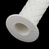 Maxbell Maxbell 2pcs Vintage Rubber Motorcycle Handlebars Grips 7/8 22mm Universal White