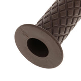 Maxbell Maxbell 2pcs Vintage Rubber Motorcycle Handlebars Grips 7/8 22mm Universal Grey