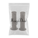 Maxbell Maxbell 2pcs Vintage Rubber Motorcycle Handlebars Grips 7/8 22mm Universal Grey