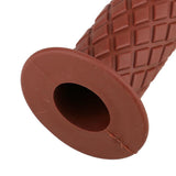 Maxbell Maxbell 2pcs Vintage Rubber Motorcycle Handlebars Grips 7/8 22mm Universal Brown