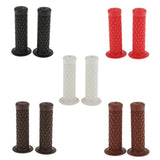 Maxbell Maxbell 2pcs Vintage Rubber Motorcycle Handlebars Grips 7/8 22mm Universal Brown