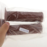 Maxbell Maxbell 2pcs Vintage Rubber Motorcycle Handlebars Grips 7/8 22mm Universal Brown