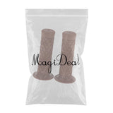 Maxbell Maxbell 2pcs Vintage Rubber Motorcycle Handlebars Grips 7/8 22mm Universal Brown