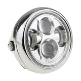 Maxbell Maxbell Motorcycle 6.5" Silver Projector Headlight LED Light Bulb For Harley