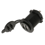 Maxbell 6x12V 4.2A Dual USB Charger Socket for Motorcycle Boat Car