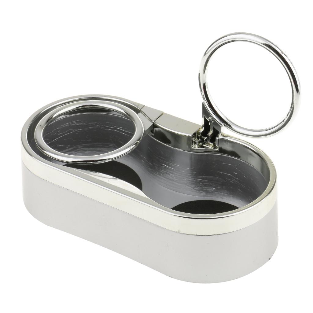 Maxbell Maxbell 2 Pieces Red+Silver Car Drink Bottle Dual Cup Beverage Can Holder Organizer