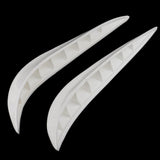 Maxbell Maxbell 2pcs Universal Car Front Rear Bumper Guard Protector White