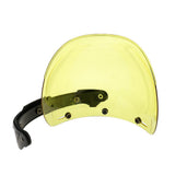 Maxbell Maxbell Motorcycle 3 Snap Helmet Visor Shield Flip Up Down Lens for Harley Yellow