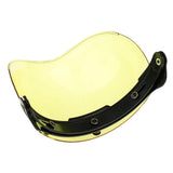 Maxbell Maxbell Motorcycle 3 Snap Helmet Visor Shield Flip Up Down Lens for Harley Yellow