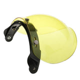 Maxbell Maxbell Motorcycle 3 Snap Helmet Visor Shield Flip Up Down Lens for Harley Yellow