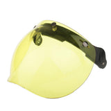 Maxbell Maxbell Motorcycle 3 Snap Helmet Visor Shield Flip Up Down Lens for Harley Yellow