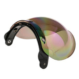 Maxbell Maxbell Motorcycle 3 Snap Helmet Visor Shield Flip Up Down Lens for Harley Colorful