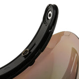 Maxbell Maxbell Motorcycle 3 Snap Helmet Visor Shield Flip Up Down Lens for Harley Colorful