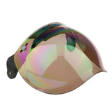 Maxbell Maxbell Motorcycle 3 Snap Helmet Visor Shield Flip Up Down Lens for Harley Colorful