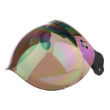 Maxbell Maxbell Motorcycle 3 Snap Helmet Visor Shield Flip Up Down Lens for Harley Colorful