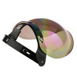 Maxbell Maxbell Motorcycle 3 Snap Helmet Visor Shield Flip Up Down Lens for Harley Colorful