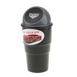 Maxbell Maxbell Mini Dustbin Trash Bin Rubbish Garbage Can Storage Box for Car Truck - Grey