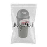 Maxbell Maxbell Mini Dustbin Trash Bin Rubbish Garbage Can Storage Box for Car Truck - Grey