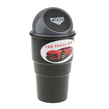 Maxbell Maxbell Mini Dustbin Trash Bin Rubbish Garbage Can Storage Box for Car Truck - Grey