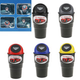 Maxbell Maxbell Mini Dustbin Trash Bin Rubbish Garbage Can Storage Box for Car Truck - Blue