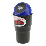Maxbell Maxbell Mini Dustbin Trash Bin Rubbish Garbage Can Storage Box for Car Truck - Blue