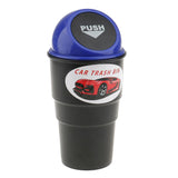 Maxbell Maxbell Mini Dustbin Trash Bin Rubbish Garbage Can Storage Box for Car Truck - Blue