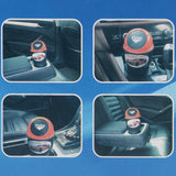 Maxbell Maxbell Mini Dustbin Trash Bin Rubbish Garbage Can Storage Box for Car Truck - Blue