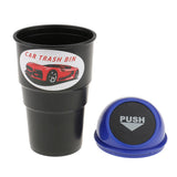 Maxbell Maxbell Mini Dustbin Trash Bin Rubbish Garbage Can Storage Box for Car Truck - Blue