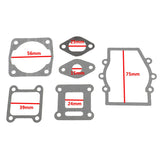 Maxbell 2x6 Pieces Motor Gasket for 47cc 49cc 2 Stroke Mini Dirt Bikes Coolster QG-50