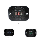 Maxbell Maxbell Universal 12V Car Motorcycle Boat Digital Red LED Voltmeter Voltage Meter