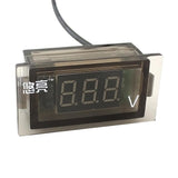 Maxbell 2xMini Green LED Digital Voltage Meter Voltmeter Panel DC 12 to 24V Waterproof
