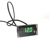 Maxbell 2xMini Green LED Digital Voltage Meter Voltmeter Panel DC 12 to 24V Waterproof