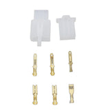 Maxbell 4x1 Set of 2.8mm 3Pin Male/Female Wire Connector Electronic Plug for Terminal