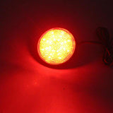 Maxbell Maxbell 2 Pieces Round Reflector 6mm Nuts LED Rear Tail Brake Stop Light Red Lens