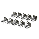 Maxbell 4x10 Piece Motorbike M6/6mm Body Fairing Bolts Fastener Clips for Honda Silver