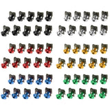 Maxbell 4x10 Piece Motorbike M6/6mm Body Fairing Bolts Fastener Clips for Honda Silver