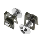 Maxbell 4x10 Piece Motorbike M6/6mm Body Fairing Bolts Fastener Clips for Honda Silver