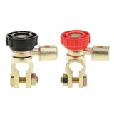 Maxbell Maxbell Universal Battery Disconnect Terminal Quick Cut-off 17mm Rotary Switch Red