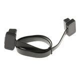 Maxbell 3x60cm OBD2 16 Pin Flat Noodle Male to Female Elbow Extension Diagnostic Cable