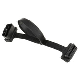 Maxbell 3x60cm OBD2 16 Pin Flat Noodle Male to Female Elbow Extension Diagnostic Cable